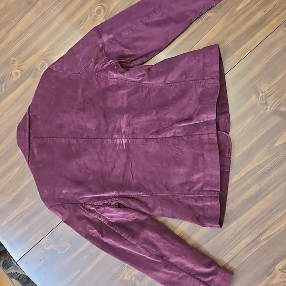 L.L. Bean Purple Corduroy Blazer with Notched Lapel - Picture 5 of 13